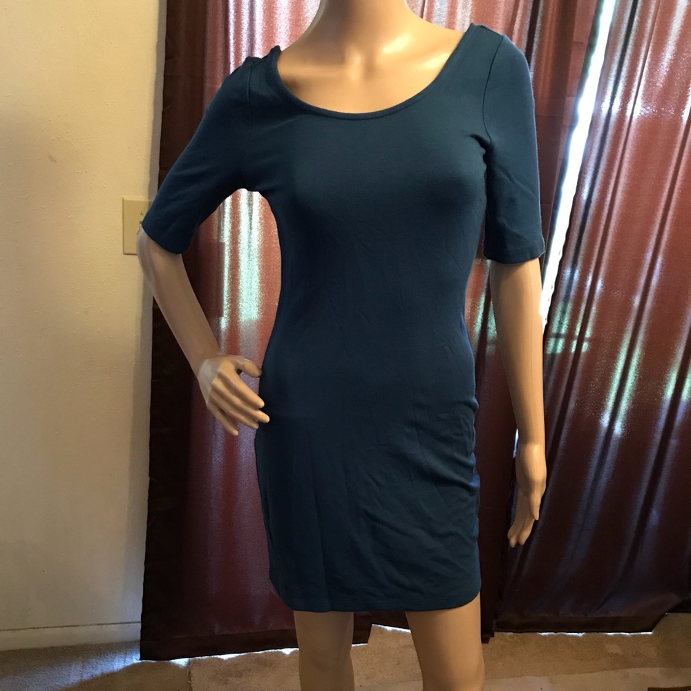 H&M SIZE 4 BLUE MINI DRESS (NWT)